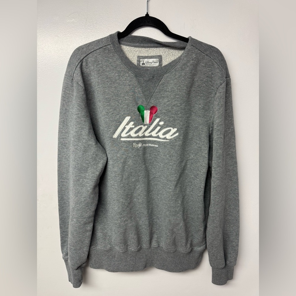Disney Epcot World Showcase Italia Crewneck Sweatshirt Mickey mouse medium R